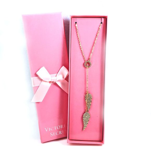 VS Angel Wings Lariat Necklace